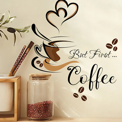 Coffee cup wall stickers