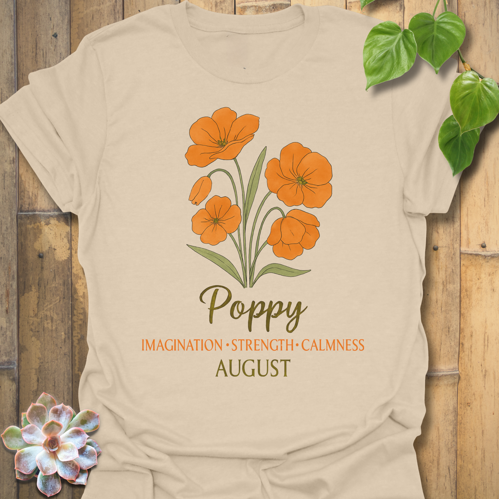 August Poppy T-shirt