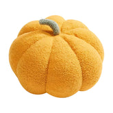 Pumpkin shaped plush pillow