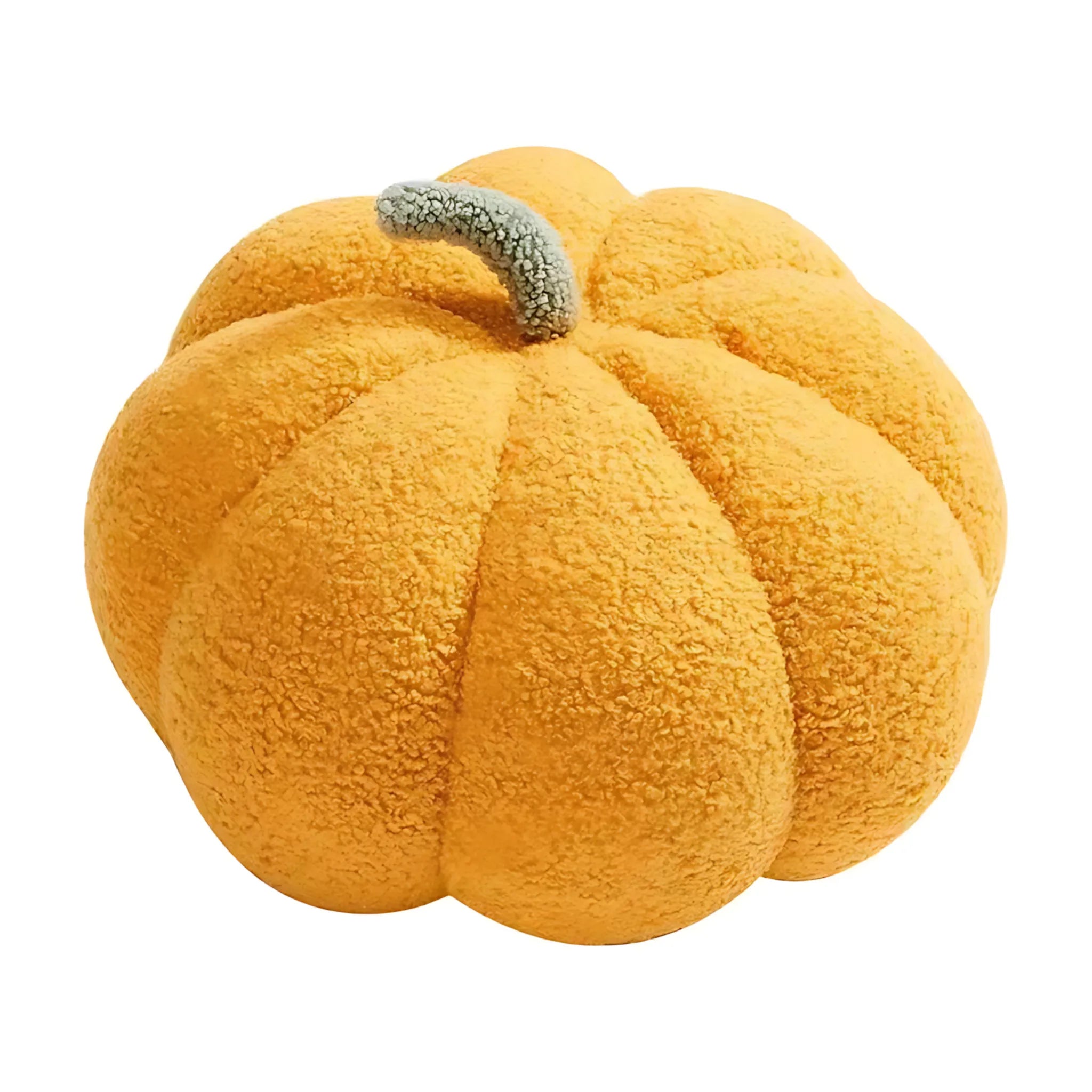 Pumpkin shaped plush pillow
