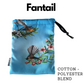 Fantail small drawstring bag