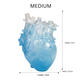 anatomical blue heart vase