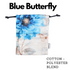 small butterfly print accessory bag