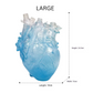 blue heart decor vase