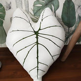 Leaf design throw pillow