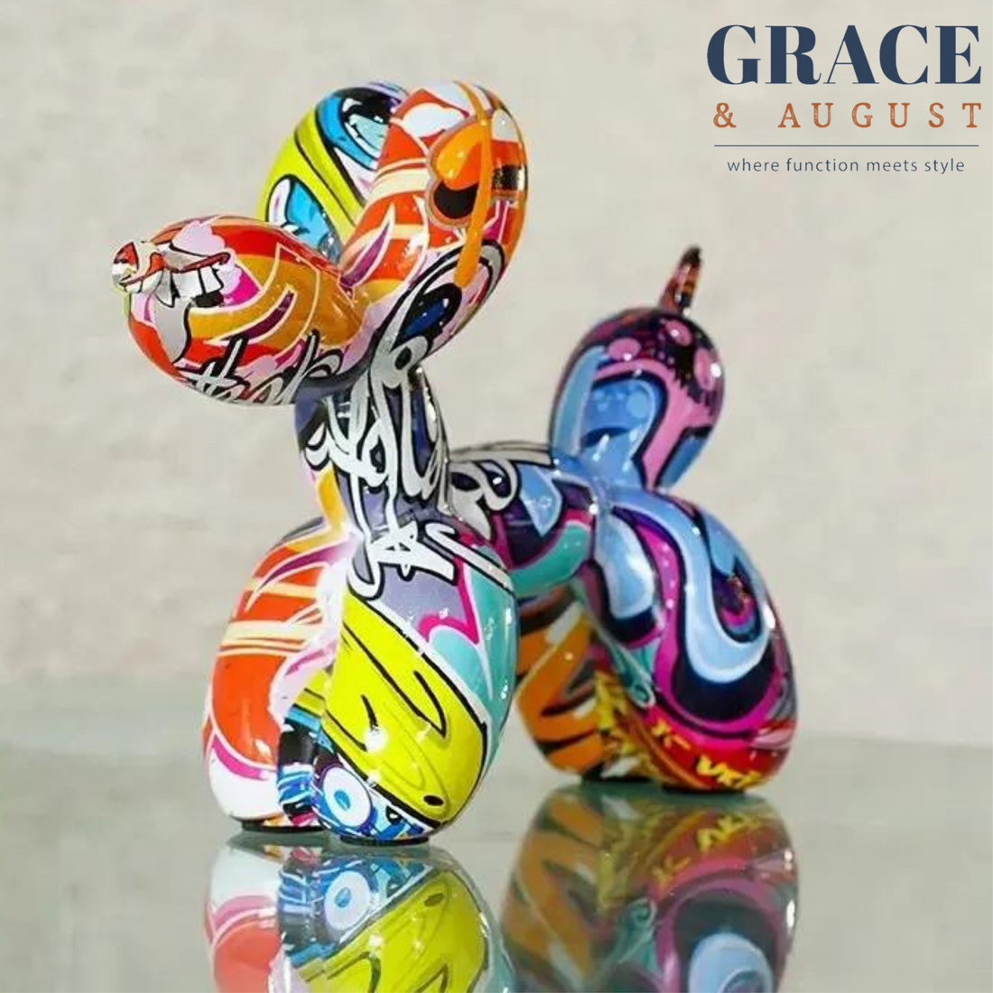 Graffiti art balloon dog