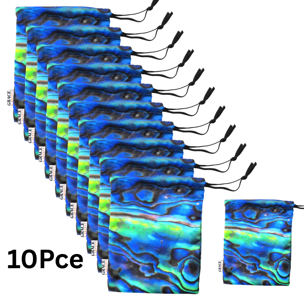 Drawstring Storage Bag - Paua Shell