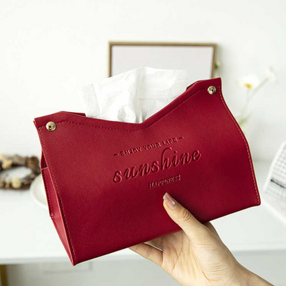 Red Tissue Box Holder