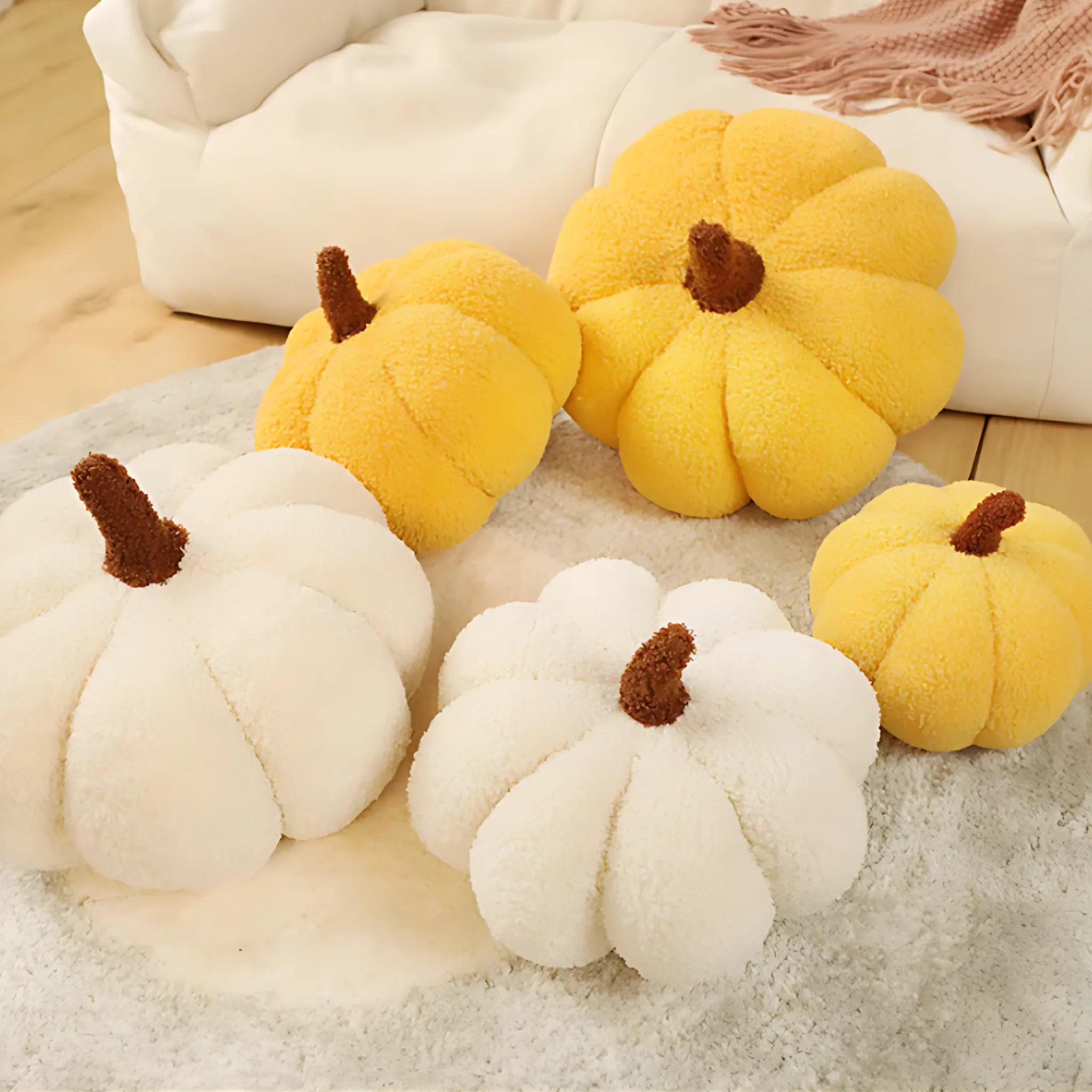 Decorative pumpkin pillow