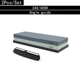 3-in-1 Knife Sharpening Stone - Dual Grit Whetstone Set 240 400 set / Whetstone Sharpening Stones