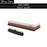 3-in-1 Knife Sharpening Stone - Dual Grit Whetstone Set 600 1500 set / Whetstone Sharpening Stones