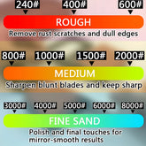 3-in-1 Knife Sharpening Stone - Dual Grit Whetstone Set Sharpening Stones