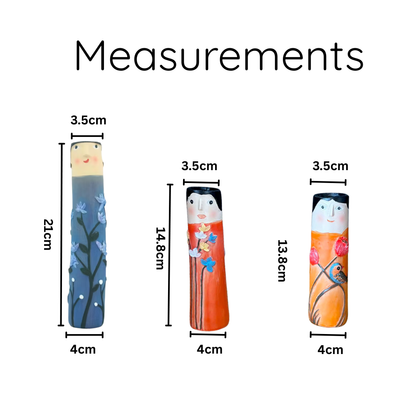 Face Bud Vase Set (Set of 3) – Clearance