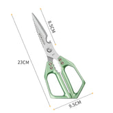 Kitchen scissors with ergonomic handle