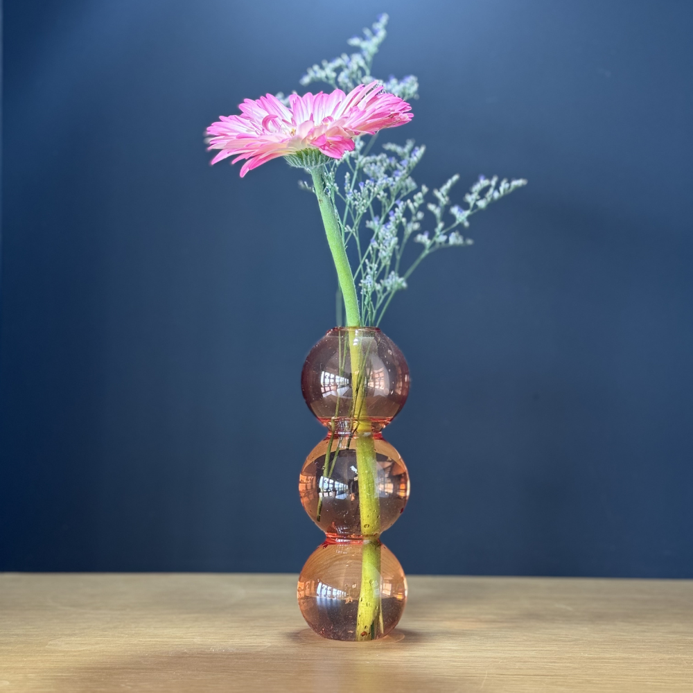 Nordic Glass Bubble Vase |  8 Colour Options | 2 Sizes