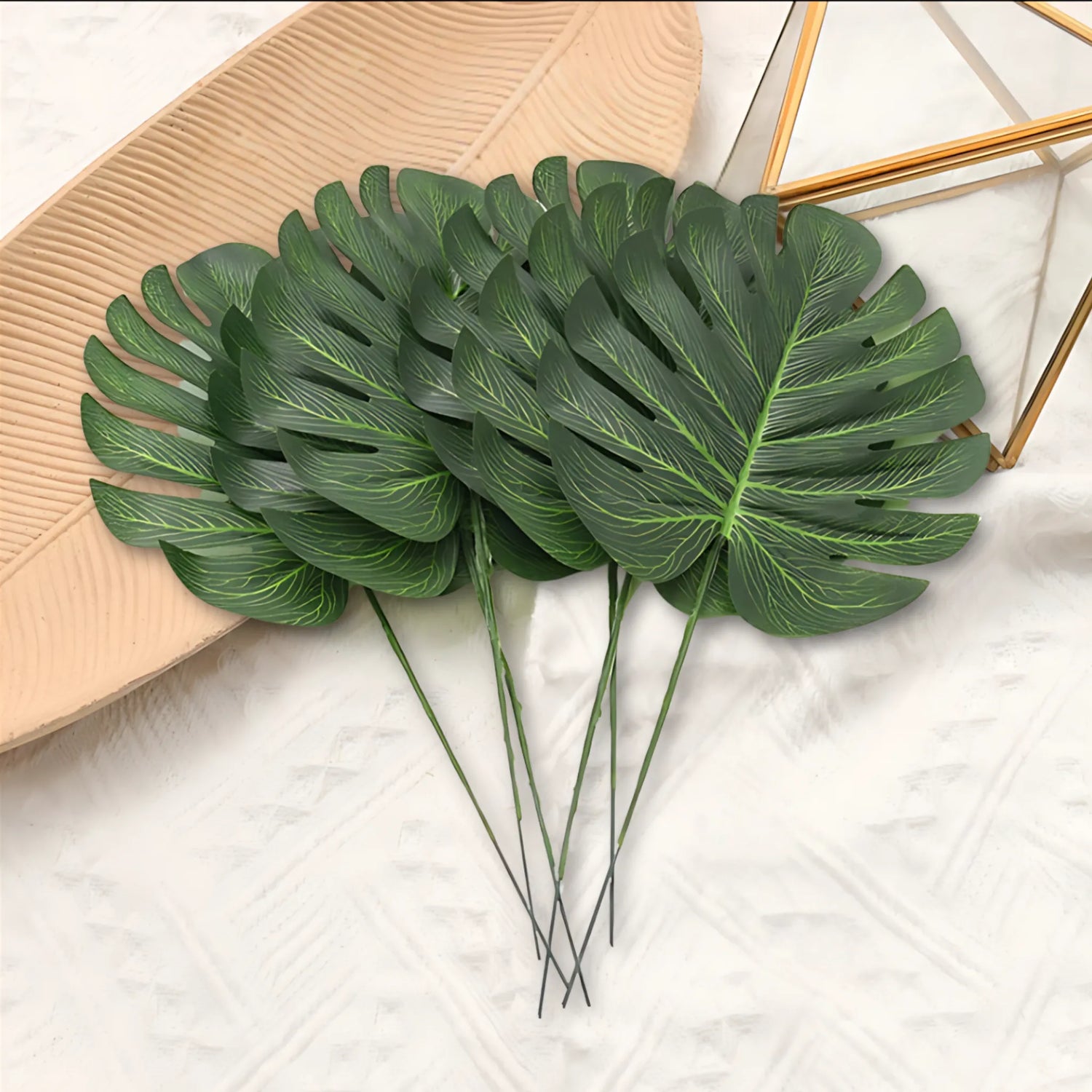 Fake palm leaves for DIY