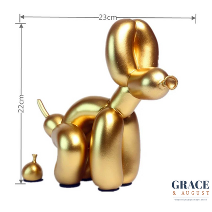 gold balloon dog