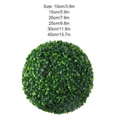 Round artificial grass for indoor spaces
