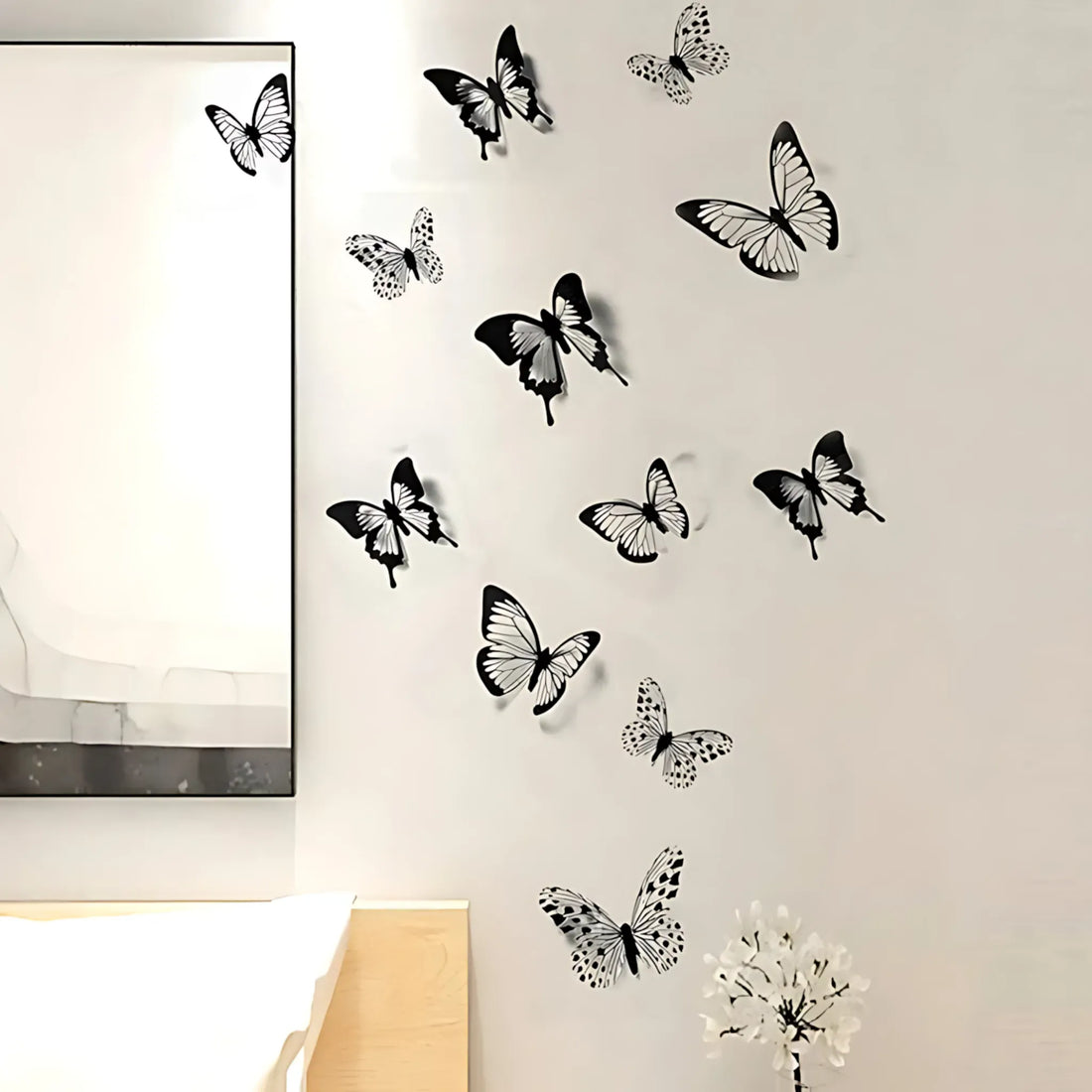 3D Butterfly Wall Stickers - 18 Pcs 3D Wall Stickers