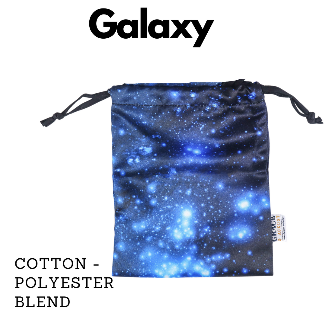 Drawstring Storage Bag - Perfect for Everyday Use- Galaxy Print