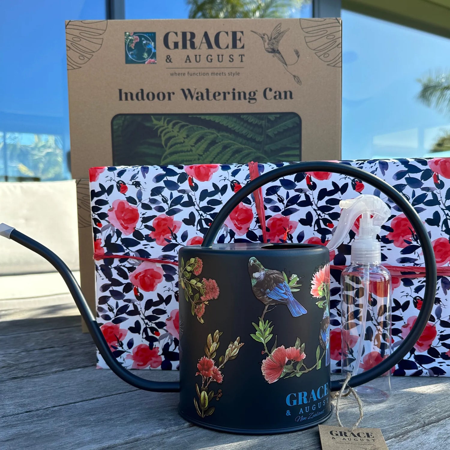 watering can in gift packaging 