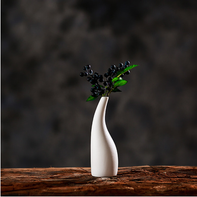 Snowflake glaze small fresh modern simple ceramic vase craft decoration decal hand-painted home accessories