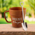 Coffee mug with shovel spoon