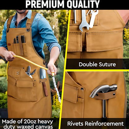 work apron with tool pockets
