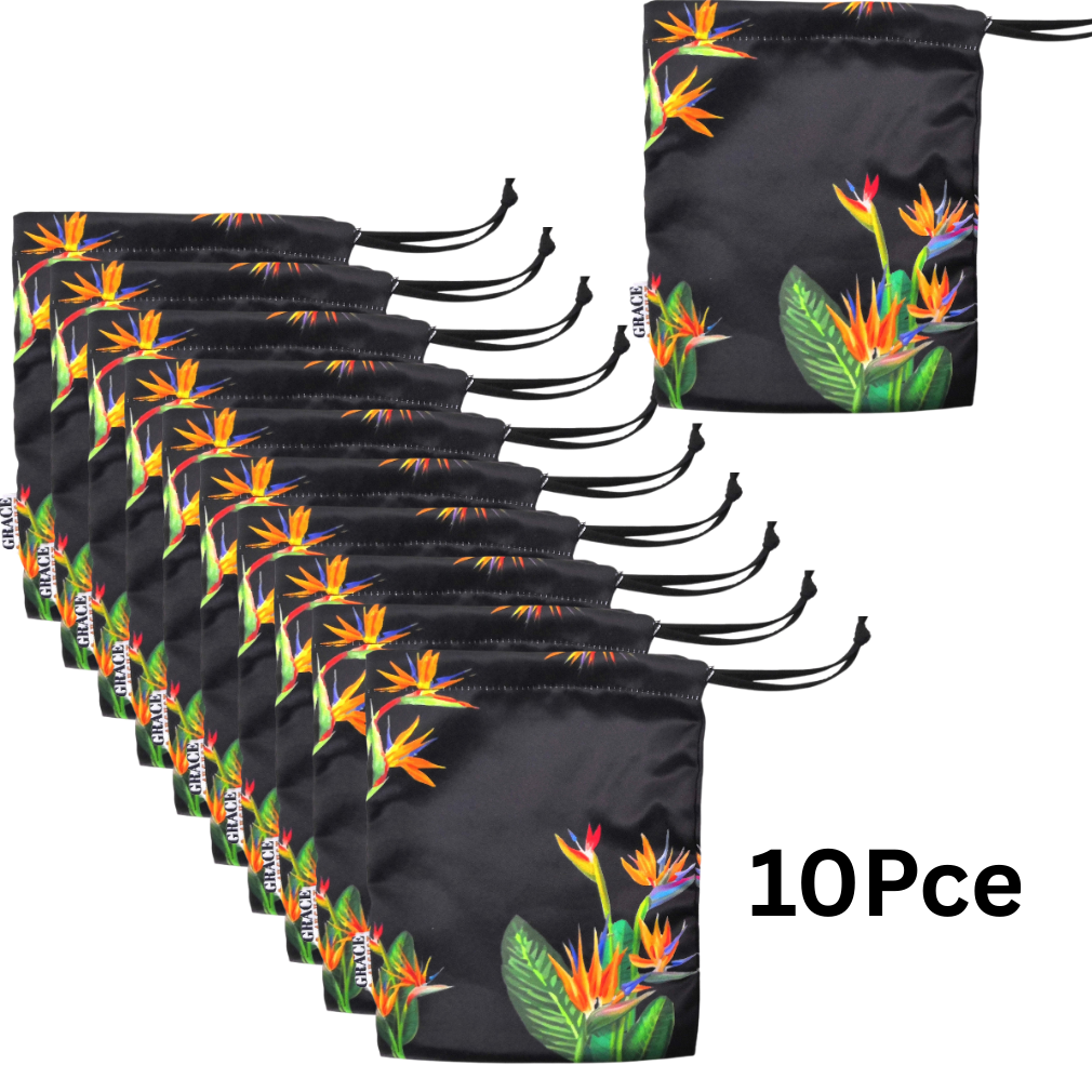 Drawstring Storage Bag - Birds Of Paradise