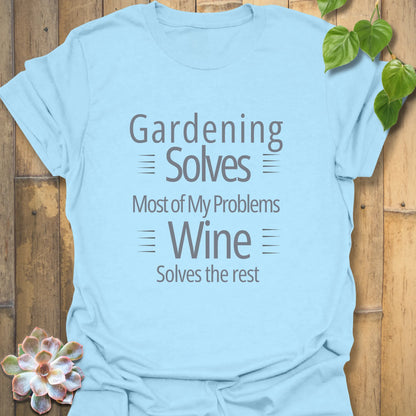gardening and wine shirt