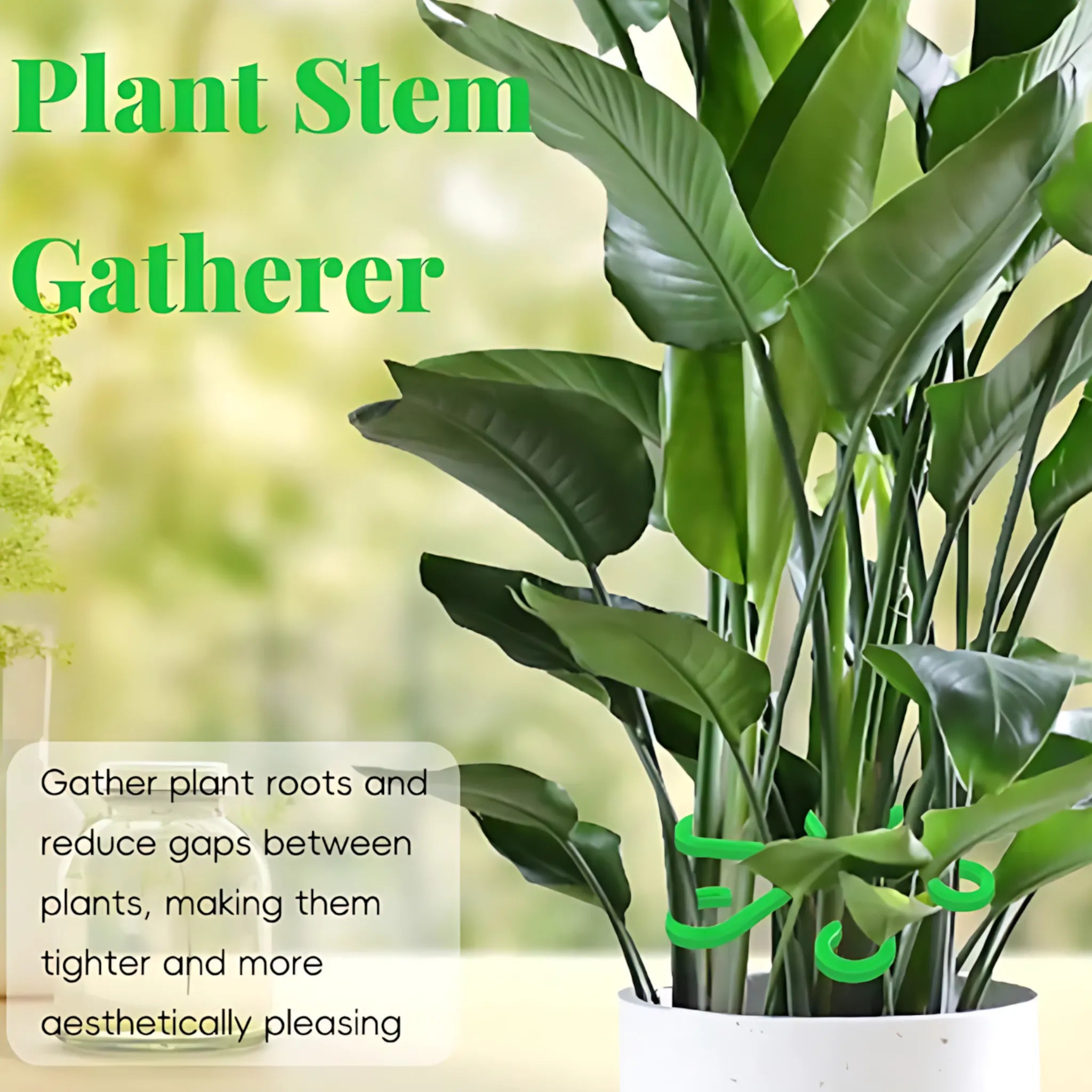 Plant Stem Support - 4PCS Reusable Folding Frame, No-Stake Trellis