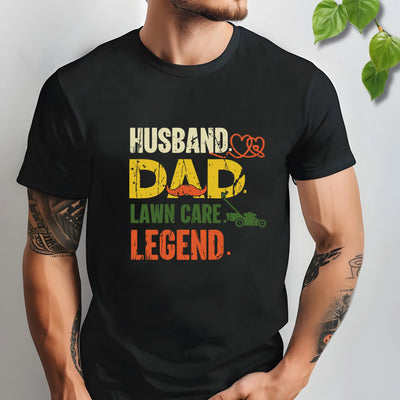 funny dad lawn care shirt