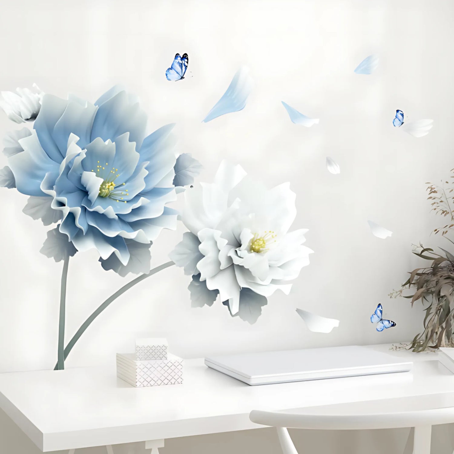 Blue White Wall Art