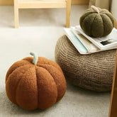 Fluffy pumpkin cushion