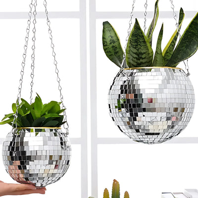 Disco ball planter