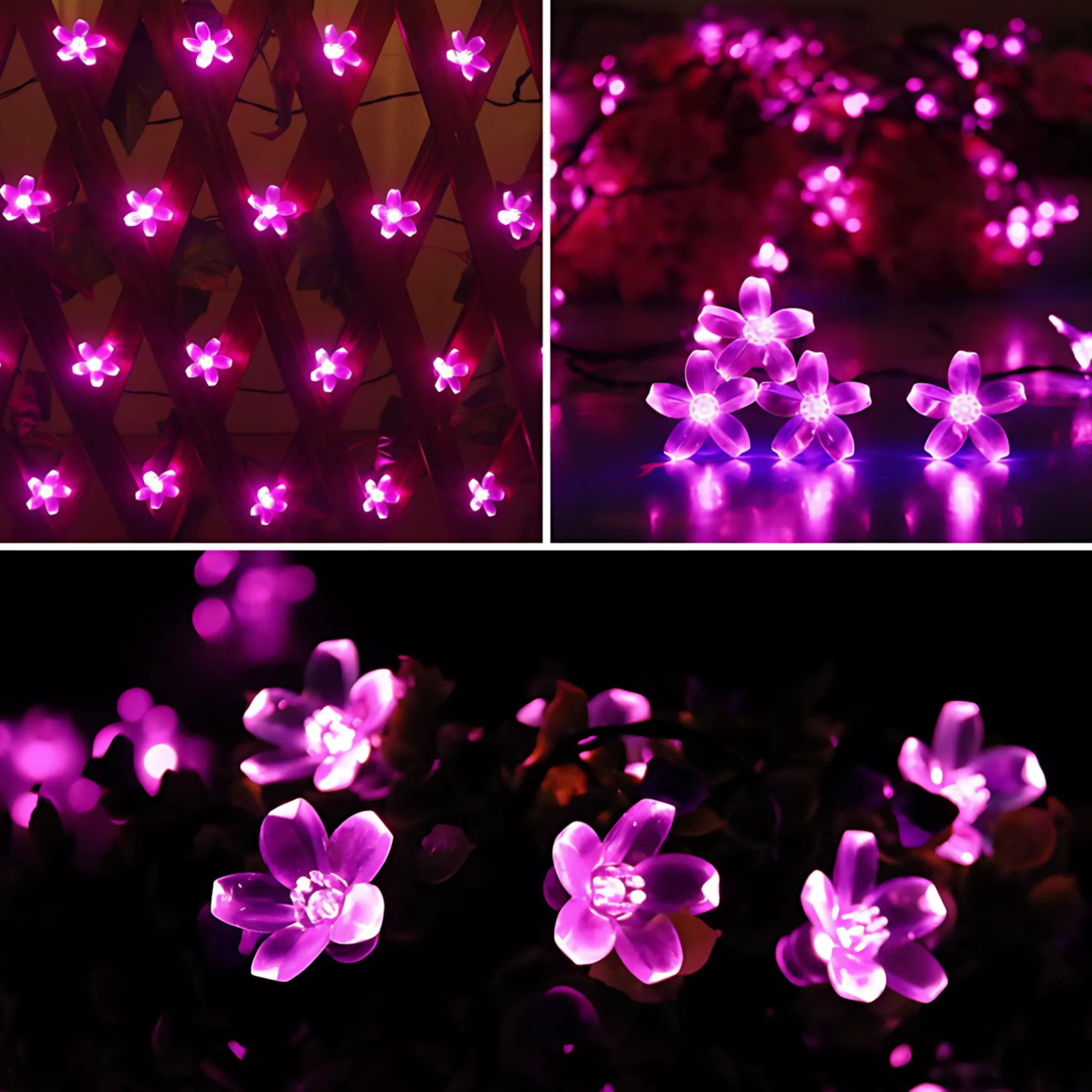 Solar garland lights