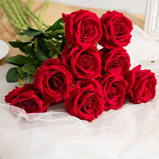 Artificial Red Rose Flowers Living Room Home Decoration Flowers Bouquet