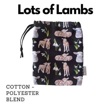 small lamb print storage bag