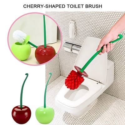Cherry-shaped toilet brush