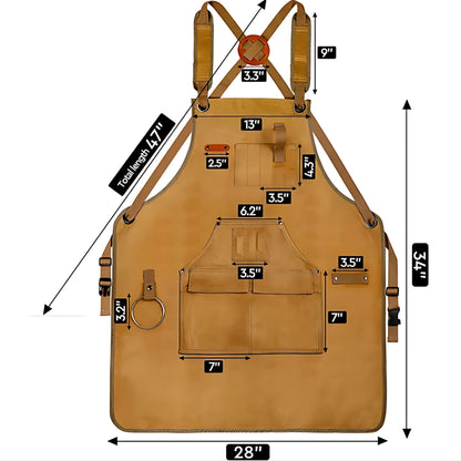 painting apron with pockets