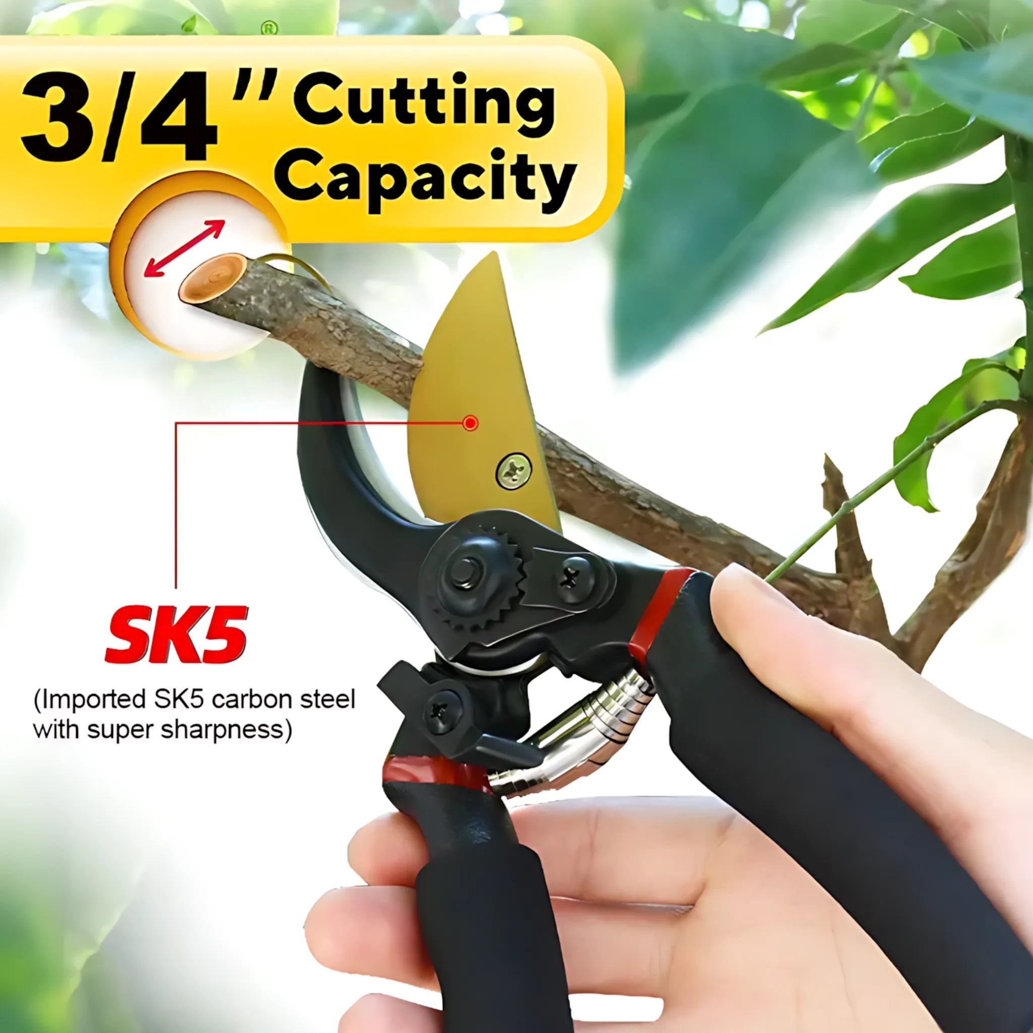 Hand pruners for gardening