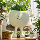 Cute head planter pot