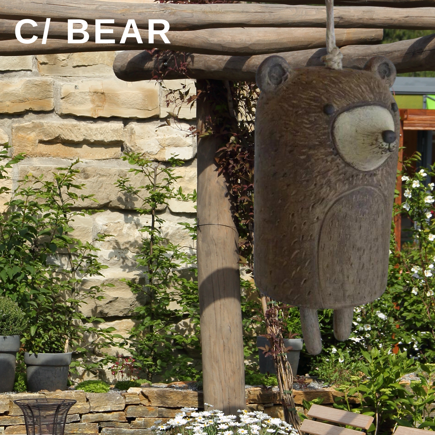 adorable animal wind chime
