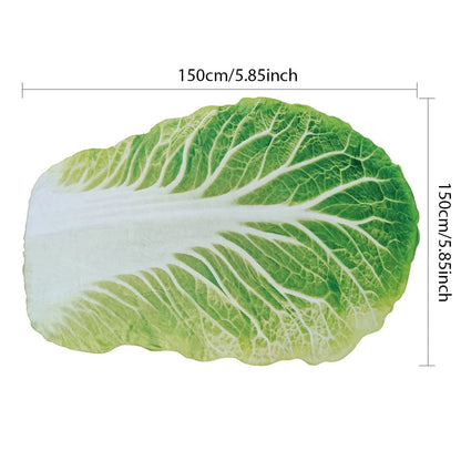 Cabbage Flannel Blanket - Double-Sided