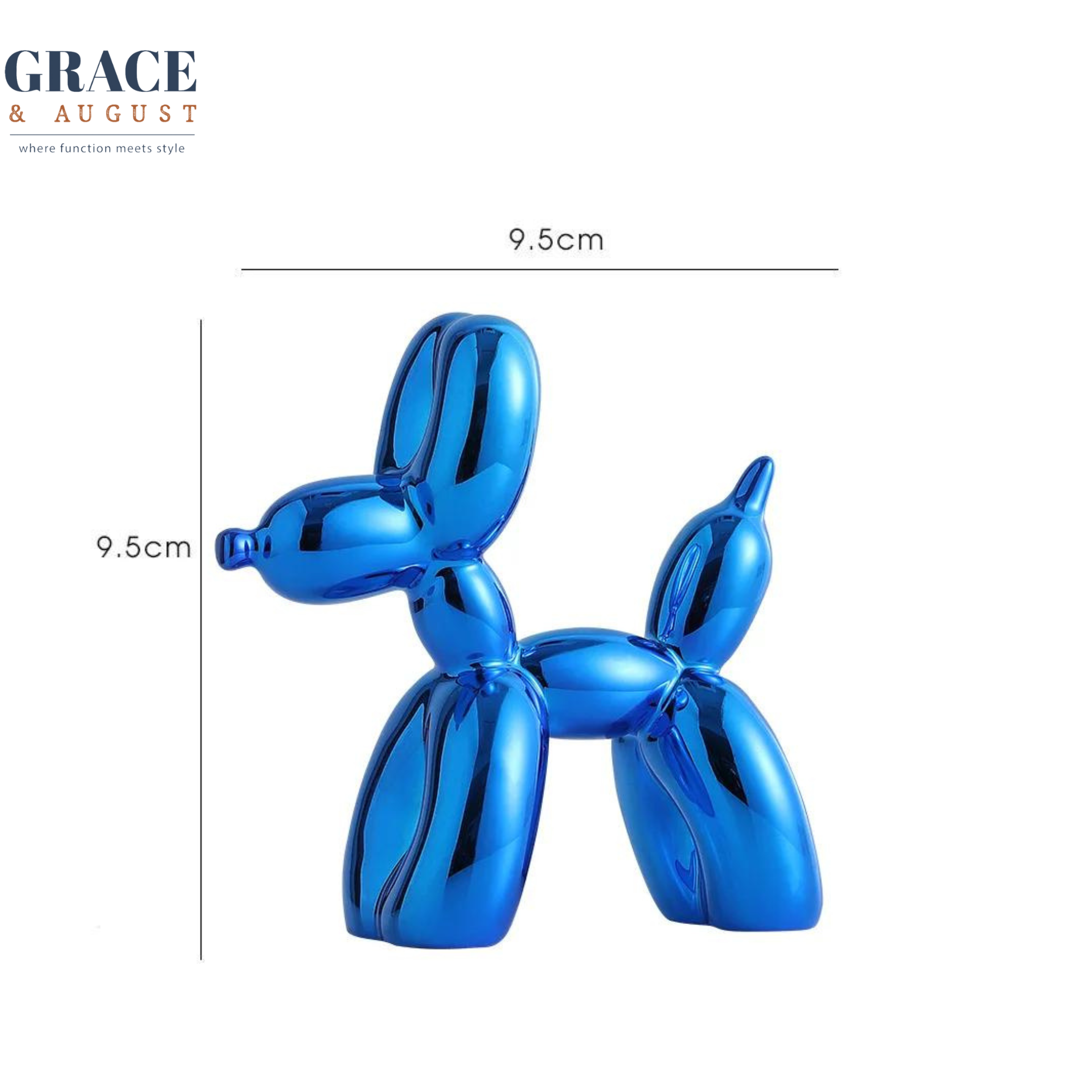 blue small balloon dog