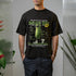 Black t-shirt with the design “Old Pickles Never Die Dill-Iliously Bold,” showing a cool cucumber character wearing sunglasses