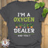Charcoal t-shirt featuring the design "I&
