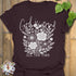 Dark Chocolate t-shirt featuring the design God Is Good printed in black letters, religious faith shirt.