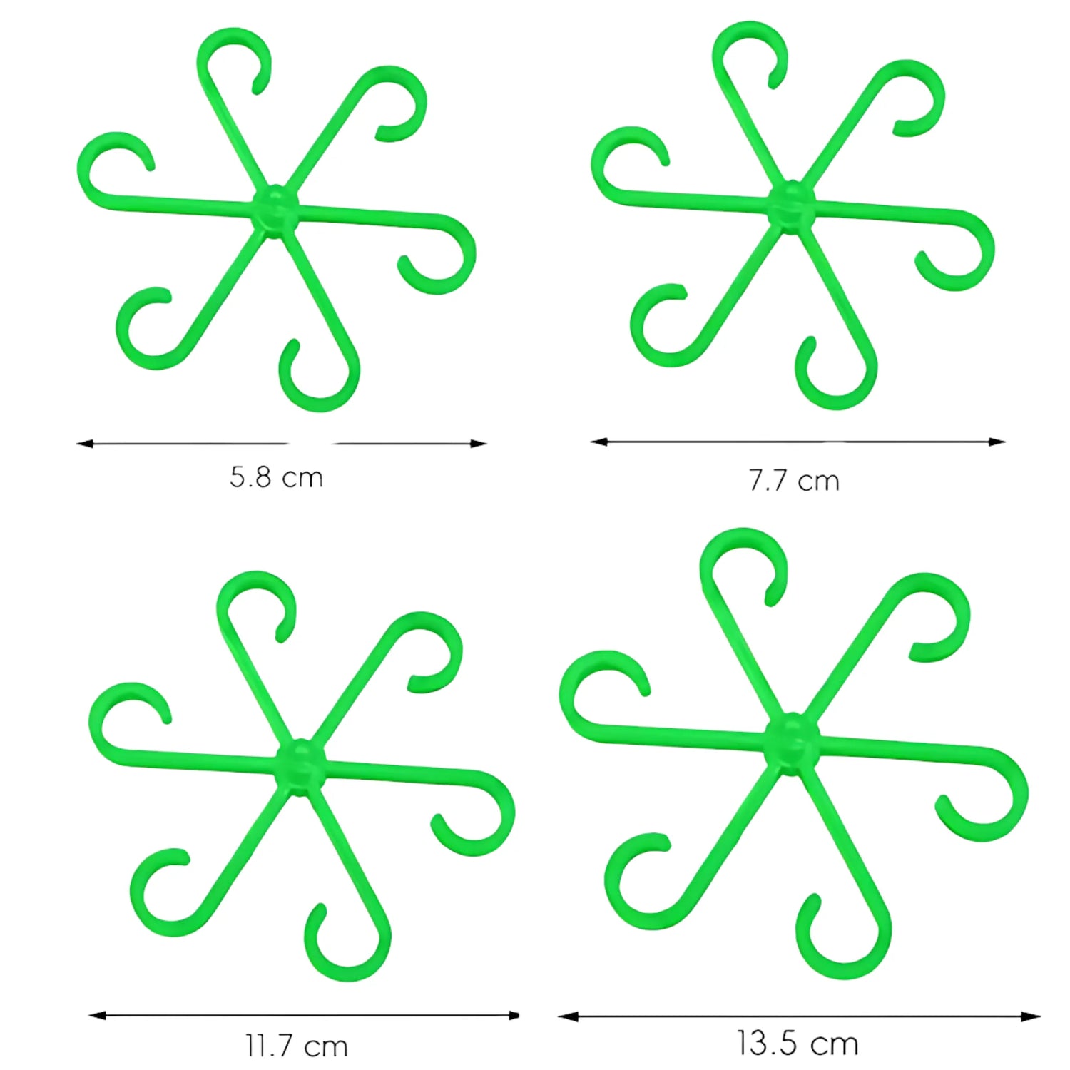 Plant Stem Support - 4PCS Reusable Folding Frame, No-Stake Trellis