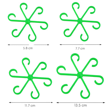 Plant Stem Support - 4PCS Reusable Folding Frame, No-Stake Trellis